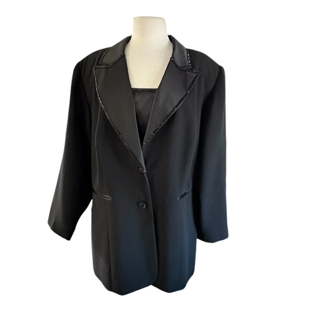 STUDIO Dressy Plus Size Blazer Black Tie NYE Cocktail Party